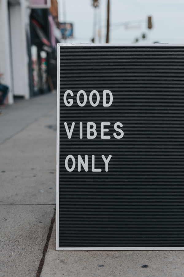 Good vibes only! &copy; unsplash / MEINPLAN.at